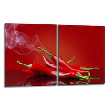 2x ZAŠTITNA PLOČA OD STAKLA ZA ŠTEDNJAK 40x52 CHILLI