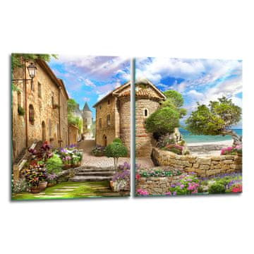 2x ZAŠTITNA PLOČA OD STAKLA ZA ŠTEDNJAK 40x52 SLIKA