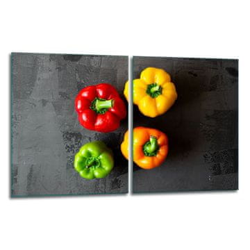 2x ZAŠTITNA PLOČA OD STAKLENA ZA ŠTEDNJAK 40x52 PEPPER
