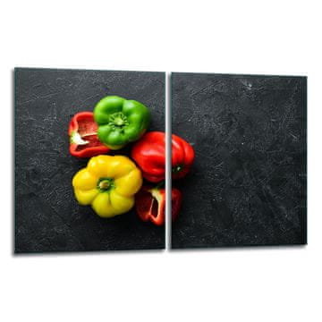 2x ZAŠTITNA PLOČA OD STAKLENA ZA ŠTEDNJAK 40x52 PEPPER