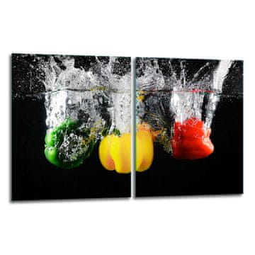 2x ZAŠTITNA PLOČA OD STAKLENA ZA ŠTEDNJAK 40x52 PEPPER