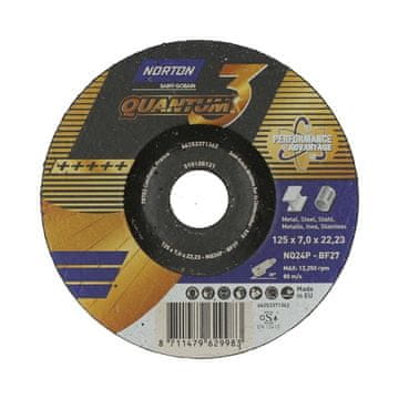 Norton kvantni disk 125 x 7,0 x 22,2 mm ZA metal