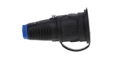 PCE Gumena utičnica 16A 2P+Z 230V IP54 crna 2411-sbw