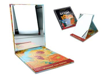 Carmani DŽEPNO OGLEDALO U FUTROLI S TEXTILIJAMA VAN GOGH SUNCOKRETOVA POKLON