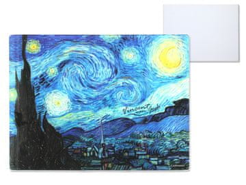 Carmani STAKLENI STALAK ZA REZANJE VAN GOGH ZVJEZDANA NOĆ DEKORATIVNI