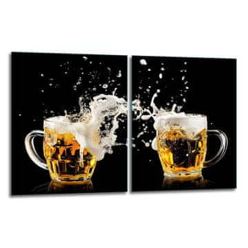 2x ZAŠTITNA PLOČA OD STAKLENA ZA ŠTEDNJAK 40x52 ZA PIVO