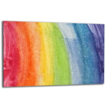 ZAŠTITNA PLOČA OD STAKLA ZA ŠTEDNJAK 80x52 RAINBOW