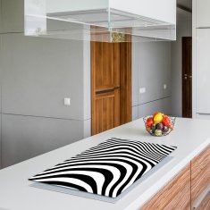 ZAŠTITNA PLOČA OD STAKLA ZA ŠTEDNJAK 90x52 UZORAK