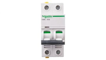 Schneider Automatski osigurač 2P B 6A 6kA AC iC60N-B6-2 Acti9 A9F03206