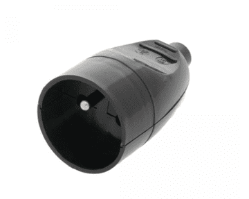 JO! Prijenosna utičnica sa/bez 16A 2P+Z 250V crna GN-171
