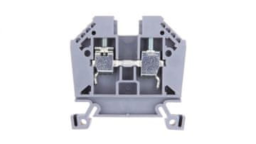 em 2-žilni konektor sabirnice 10 mm2 sivi euro 43402