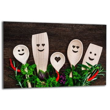 ZAŠTITNA PLOČA OD STAKLA ZA ŠTEDNJAK 80x52 SMILE