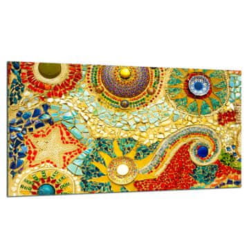 ZAŠTITNA PLOČA OD STAKLA ZA ŠTEDNJAK 90X52 MOSAIC