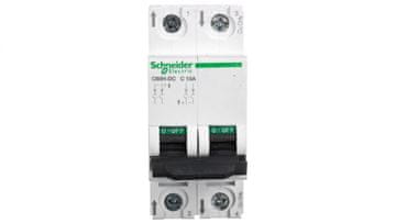 Schneider Automatski osigurač 2P C 10A 10kA DC C60H-DC Acti9 A9N61528
