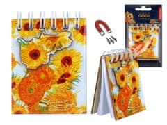 Carmani MAGNETSKA BILJEŽNICA ZA HLADNJAK VAN GOGH SUNCOKRET BILJEŽNICA POKLON