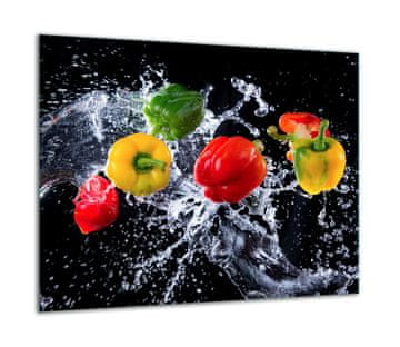 ZAŠTITNA PLOČA OD STAKLENA ZA ŠTEDNJAK 60x52 PEPPER