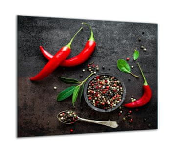 ZAŠTITNA PLOČA OD STAKLA ZA ŠTEDNJAK 60x52 CHILLI