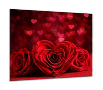 ZAŠTITNA PLOČA OD STAKLA ZA ŠTEDNJAK 60x52 ROSES