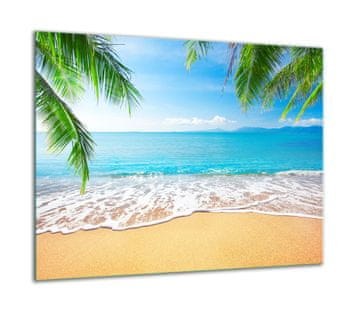 ZAŠTITNA PLOČA OD STAKLENA ZA ŠTEDNJAK 60x52 BEACH