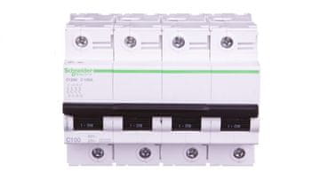 Schneider Automatski osigurač 4P C 100A 10kA AC C120N Acti9 A9N18374