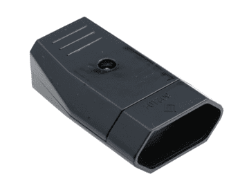Pawbol Plosnata utičnica b/u Euro 10A/250V crna D.3109C