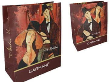 Carmani MODIGLIANI POKLON VREĆICA VELIKA DEKORATIVNA PAPIRNATA VREĆICA UMJETNOST