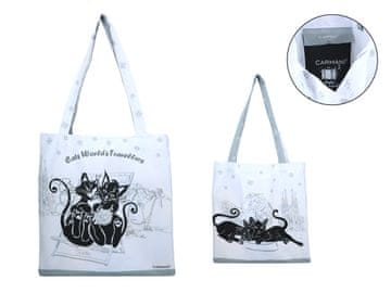 Carmani PLATNENA TORBA ZA RAME CAT WORLD ŠPANJOLSKA CATS SHOPPING