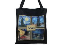 Carmani VAN GOGH KOLAŽ TORBA ZA RAME OD TKANINE EKO TORBA ZA KUPOVINU POKLON KUTIJA