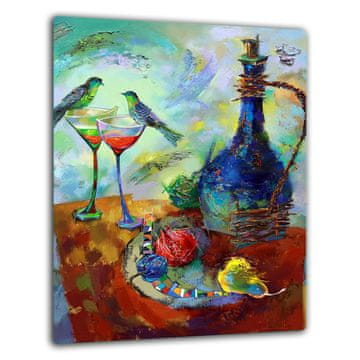 STAKLENI ZAŠTITNI TANJUR ZA INDUKCIJU 40x52 ZA VINO
