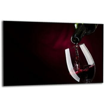 ZAŠTITNA PLOČA ZA ŠTEDNJAK OD STAKLENA 80x52 ZA VINO