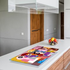 ZAŠTITNA PLOČA OD STAKLA ZA ŠTEDNJAK 90x52 LOVE