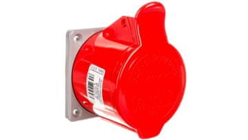 Izolacijska utičnica za ploču 5P 32A 400V crvena IP44 157