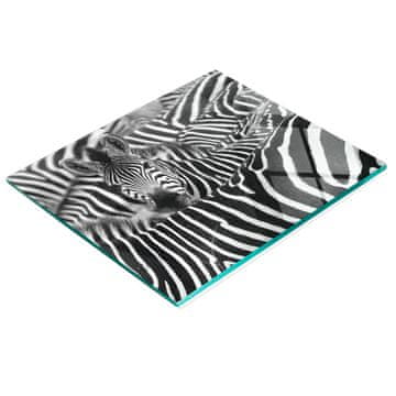 tulup.cz Kaljena staklena daska za posluživanje sa zebra grafikom 60x52 cm