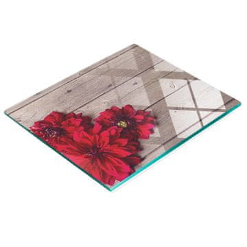 Kaljena staklena daska za posluživanje s grafikom Dalia 60x52 cm