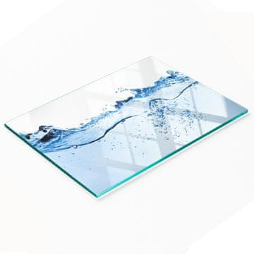 tulup.cz Kaljena staklena daska za posluživanje s vodenom grafikom 80x52 cm