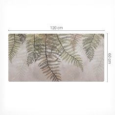 Vinilna podloga za radno mjesto s lišćem paprati 120x60 cm