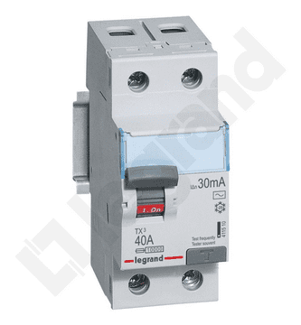LEGRAND 2P 40A 0.03A diferencijalni prekidač tip AC P302 TX3 411510