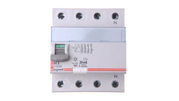 LEGRAND 4P 80A 0.03A diferencijalni prekidač tip AC P304 DX3 411705
