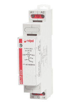 Elektromagnetski relej 1P 16A 24V DC AgSnO2 RPI-1P-D24 863356