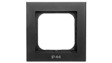 COS.PEL Sonata Jednostruki okvir za IP44 prekidače, metalik crni RH-1R/33
