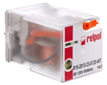 Industrijski relej 3P 10A 120V AC R15-2013-23-5120-WT 802870