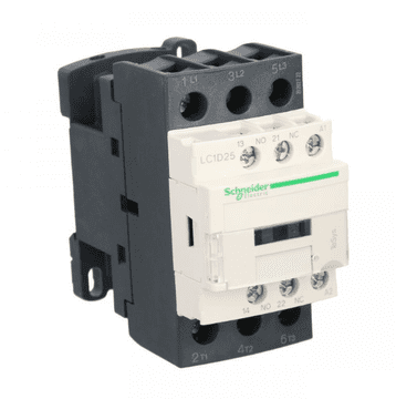 Schneider Kontaktor napajanja 25A 3P 230V AC 50Hz 1NO 1NC LC1D25P5