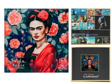 Carmani FRIDA KAHLO STAKLENI PODLOGAČ ZA DNEVNI BORAVAK STOL ZA KUHINJU POKLON