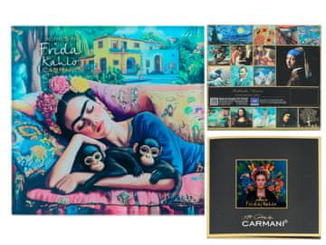 Carmani STAKLENA ŠALICA PODMETAK FRIDA KAHLO KUHINJA DNEVNI BORAVAK STOL DEKORACIJA ZA DOM