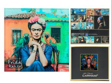 Carmani STAKLENI PLATO FRIDA KAHLO KUHINJA BLAGOVAONICA DNEVNI BORAVAK STOL