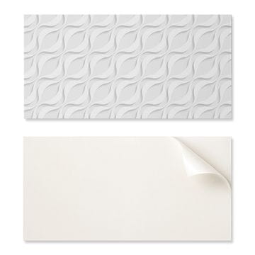 COLORAY Vinilne samoljepljive pločice za kuhinju, valovi u 3D, 10x40x20 cm