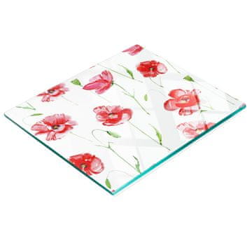 tulup.cz Kaljena staklena daska za posluživanje s Maki grafikom 60x52 cm