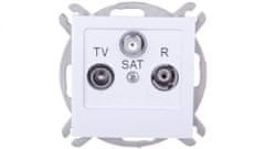COS.PEL AS RTV-SAT antenska utičnica, prolazna, bijela GPA-GSP/m/00