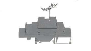 Wago 3-slojni konektor za šinu 2,5 mm2 L / L / L sivi 280-549