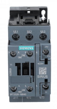 Siemens Kontaktor snage 38A 3P 24V DC 1NO 1NC S0 3RT2028-1BB40